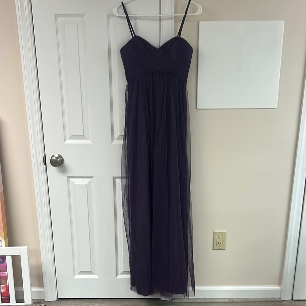 WTOO by Watters Purple Formal Gown - Tulle - Strapless Convertible Dress - Sz. 2
